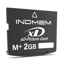 INDMEM xD-Picture Card 2GB(Type M+) 2GB XD Flash Memory Cards for Olympus Fuji Fujifilm Old Digital Camera, Support Panorama Function,Create 3D Image and Digital Painting