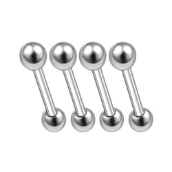 MATIGA 4Pcs Surgical Steel 16g tiny barbell earrings Piercing Jewelry Rook Cartilage Eyebrow Daith Tragus 3mm Ball Cone More Choices