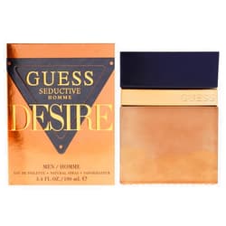 GUESS Seductive Desire For Men/Homme Eau De Toilette Cologne and Fragrance Spray For Men, 3.4 Fl. Oz.