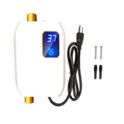 Xwdzswgs Tankless Water Heater Electric 110V, 3000W Instant Water Heater Under Sink, On Demand Hot Water Heater Electric with Digital Display, Electric Mini Water Heater for Kitchen Bathroom Washin