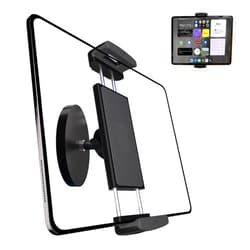 VasSmtCPH Magnetic Tablet Mount Holder Fridge Mount Stand for Cabinet Whiteboard Gym Warehouse and More fits 4.7-12.9 inch Phones and Tablets, 360°Adjustable 3.5