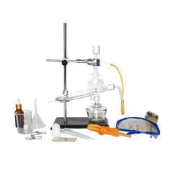 Cherish XT New 150ml Lab Glassware Kit Glass Distillation Apparatus Essential Oil Distiller Water Distiller Purifier Making Your Own Essential Oil, Moonshine