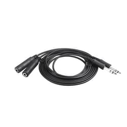 Wirenest General Aviation GA Dual Plug Headset Extension Cable