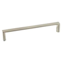 Richelieu Hardware BP56325192195 Mégantic Collection 7 9/16-inch (192 mm) Center-to-Center Brushed Nickel Modern Cabinet and Drawer Pull Handle for Kitchen, Bathroom, and Furniture
