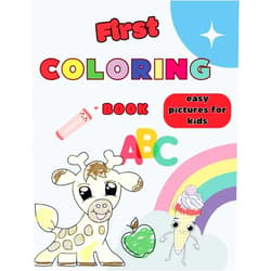 Holly Holly Happy,Nina Whimsy,Lily Lark First Coloring Book: Easy Pictures for Kids