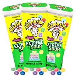 Sweetzo Warheads Minis Extreme Sour Hard Candies, Assorted Fruit Flavors, 1.75 Ounces (Pack of 3)