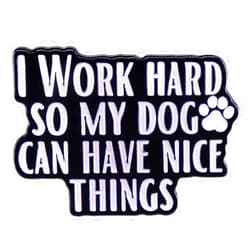 Pinposni I Work Hard So My Cat Can Have Better Life Enamel Pins Brooch Metal Badge For Pet Person