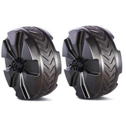 TIMBER RIDGE Replacement Wheel, Plastic Wheels with TPR Tread for Utility Wagon Cart, 7.5