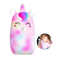 FIODAY Car Seat Belt Covers for Kids Unicorn Seat Belt Pillow Soft Seat Belt Cushion Adjust Seat Strap Pillow Head Neck Support for Children Boys Girls Travel