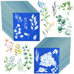 Kavoc 60 Sheets Cyanotype Paper Sun Print Art Kit High Sensitive Sun Paper Nature Sun Printing Kit Drawing Art Paper for Kids Adults DIY Craft Project 3.9X 3.9 inch