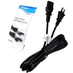 HQRP 10ft AC Power Cord Compatible with Niles SI-1230 Series 2, SWA-500M Amplifier Mains Cable, UL Listed