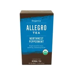 Allegro Coffee Allegro Tea, Organic Northwest Peppermint Tea Bags, 20 ct
