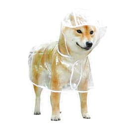 Xfyyzy Dog Raincoats, Waterproof Clear Pet Raincoat, Portable Pet Raining Coat Breathable Lightweight Dog Rain Poncho for Outdoor Walking in Rainning Days