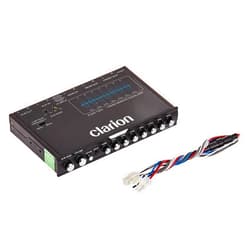 Clarion EQS755 7-Band Car Audio Graphic Equalizer with Front 3.5mm Auxiliary Input, Rear RCA Auxiliary Input and High Level Speaker Inputs, BLACK