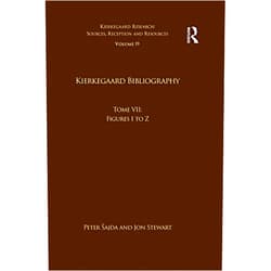 By Peter Šajda (Editor), Jon Stewart (Editor) Format: Kindle Edition Volume 19, Tome VII: Kierkegaard Bibliography: Figures I to Z (Kierkegaard Research: Sources, Reception and Resources)