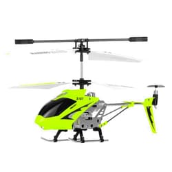 POCO DIVO S107G Phantom 3CH Infrared RC Helicopter Mini Flight S107 Gyro with Light, Green