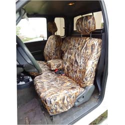 Durafit Seat Covers, Made to fit 1995-2000 Tacoma Front 60/40 Split Bench Seat with Integrated Armrest. Seat Base Has Shifter Cutout. Seat Covers in Waterproof Savanna Camo Endura.