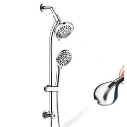 Egretshower High Pressure Handheld/Rain 82-mode 3-way Shower Head Combo with 25.75