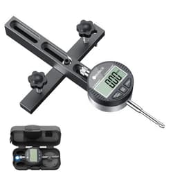 Neoteck 0-1'' Digital Dial Indicator Table Saw Gauge Suitable for Table Saws with a Groove Width of 3/4