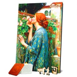 Doctor Puzzle Philosophy of the game Doctor Puzzle Wooden Puzzles for Adults 330 Pieces - Double-Sided Wooden Jigsaw Puzzles with Unique Shapes - The Soul of The Rose - Gift Family Game 11 x 17 Inch Includes Natural Aroma Candle