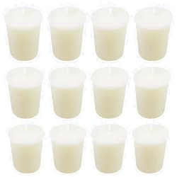 YOSICIL Ivory Votive Candles Bulk for Wedding Party Holiday and Home Decoration, 12 Packs 1.8oz Unscented Candles with 12 Hours Burn Time