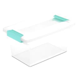 Sterilite 19628604 Medium Clip Clear Storage Box With Latched Lid - 11