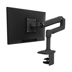 Ergotron – LX Premium Monitor Arm, Single Monitor Desk Mount – fits Flat Curved Ultrawide Computer Monitors up to 34 Inches, 7 to 25 lbs, VESA 75x75mm or 100x100mm – Matte Black