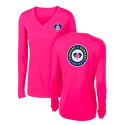 Dinkers & Bangers - Pink United - Women's Pickleball Performance Long Sleeve Shirt - 2 Sided