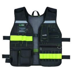 MELOTOUGH Tool Vest Safety Work Vest with Adjustable Straps,Removable Phone Holder for Electrician,Construction,Carpenters