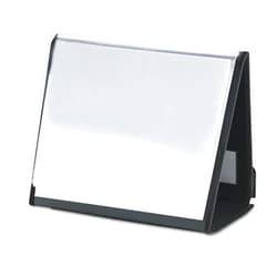 Cardinal Easel ShowFile Presentation Book, 20 Pockets, Holds 40 Letter-Size Sheets, Horizontal Display, Customizable Cover, Black (52132)