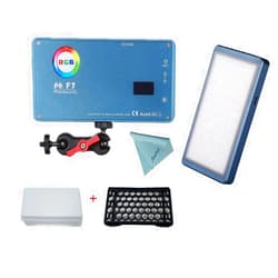 Fenxbzy Falcon Eyes F7 12W RGB Led Video Light,Portable Photography Light with Honeycomb Grid and Softbox,CRI 97,2500K-9000K,Magnet Adsorption Function,Multiple Scenario Mode for Live Streaming Video