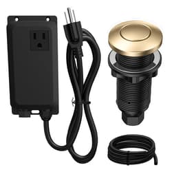 ANWOLL Garbage Disposal Air Switch Kit -Professional, Sink Top Waste Disposer On/Off, Air Button Food Disposals Part, UL Listed (LONG/3.6