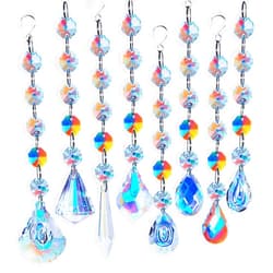ZAfOSIN Sun Catchers with Crystals, 8 Pcs Hanging Crystals Suncatchers for Windows, Sun Catchers Indoor Window Prism Suncatcher Chandelier Ornament Home Garden Christmas Decoration