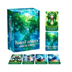 ZHQGYN Forest Spirit Oracle Cards, Essence of Forest Oracle Cards, Oracle Cards for Beginners, Rediscover The Forgotten Magic, Learn About Yourself and The World Around You (3.42
