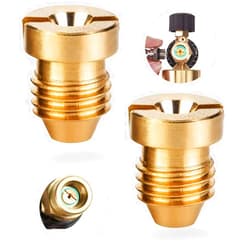 CIMALAB 1.1 mm Orifice for Foam Cannon, Universal Foam Cannon Orifice 1.1mm for Snow Foam Lance, Brass Foam Cannon 1.1mm Orifice Nozzle Tips for Pressure Washer Foam Cannon Parts, 3000 PSI (2 Pack)