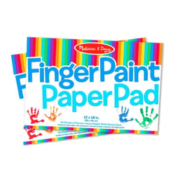 Melissa & Doug Finger Paint Paper Pad (12 x 18 inches) - 50 Sheets, 2-Pack - FSC Certified