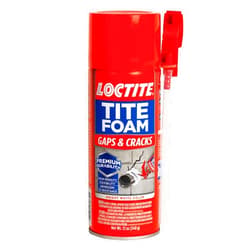 Loctite Tite Foam Gaps & Cracks Spray Foam Sealant, Polyurethane Expanding Foam Insulation - 12 fl oz Can, Pack of 2