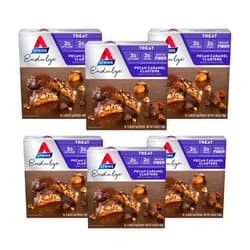 Atkins Pecan Caramel Clusters, Dessert Favorite, High in Fiber, Low Carb, 2g Sugar, 60 Count