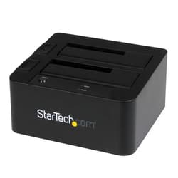 StarTech.com Dual-Bay USB 3.0 / eSATA to SATA Hard Drive Docking Station, External 2.5/3.5