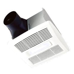 Broan-Nutone AE80BL InVent Series Single-Speed Fan with LED Light, Ceiling Room-Side Installation Bathroom Exhaust Fan, ENERGY STAR Certified, 0.7 Sones, , White , 80 CFM 0.7 Sones