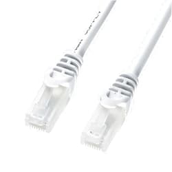 Sanwa Supply LA-Y5TS-05 Claw Resistant CAT5eLAN Cable, 16.4 ft (5 m), White
