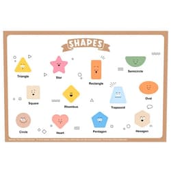 POIKSHARK 60 Pack Disposable Placemats for Baby & Toddle, Sticky Kids Placemat for Picnic Table, Party, Travel, 12