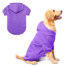 BINGPET Dog Hoodies - Fleece Lined Fall Dog Puppy Sweatshirt Soft Warm Sweater Winter Hooded Clothes for Small Medium Large Dogs & Cats