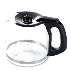 BESBARISTA 12-Cup Glass Replacement Carafe for Mr. Coffee Model #SK12, SK13, EHX23, JWX31, SJX23, SJX39 (Black, Replaces PLD12-RB)