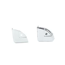 MLaval Guitar Parts 4x Durable Guitar Amp Speaker Cabinet Steel Corners Sector 35mm,Chrome