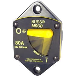 Blue Sea Systems 7042 187-Series Circuit Breaker, Panel Mount, 80A