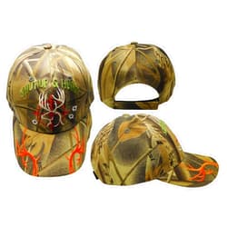 Trade Winds Shut Up & Hunt Deer Target Real Tree Camouflage Acrylic Adjustable Embroidered Baseball Hat Cap