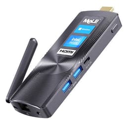 MeLE PCG02 Mini PC Stick Fanless Windows 11 Home N4000 4GB 128GB, Mini Computer Stick HDMI 4K 2.4G/5G Wi-Fi 5 BT4.2 Gigabit Ethernet Micro PC