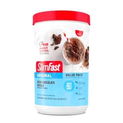 SlimFast Meal Replacement Powder, Original Rich Chocolate Royale, 10g of Protein, 22 Servings (Packaging May Vary)