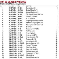 Gibraltar Gib Top25 Sc Package 52 Pcs
